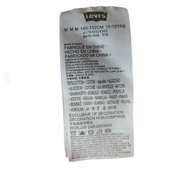 Levi's pink  long-sleeved buttoned down kids shirt - Picture 6 of 11